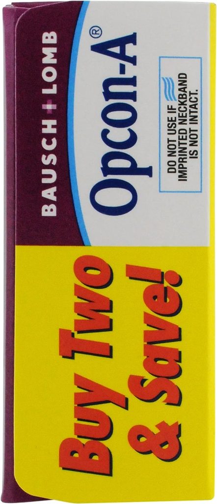 Allergy Eye Drops by Bausch Lomb, for Itch Redness Relief, 15 mL (Pack of 2), Packaging May Vary Allergy Eye Drops by Bausch Lomb, for Itch Redness Relief, 15 mL (Pack of 2), Packaging May Vary