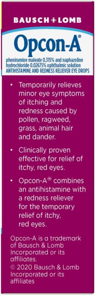 Allergy Eye Drops by Bausch Lomb, for Itch Redness Relief, 15 mL (Pack of 2), Packaging May Vary Allergy Eye Drops by Bausch Lomb, for Itch Redness Relief, 15 mL (Pack of 2), Packaging May Vary