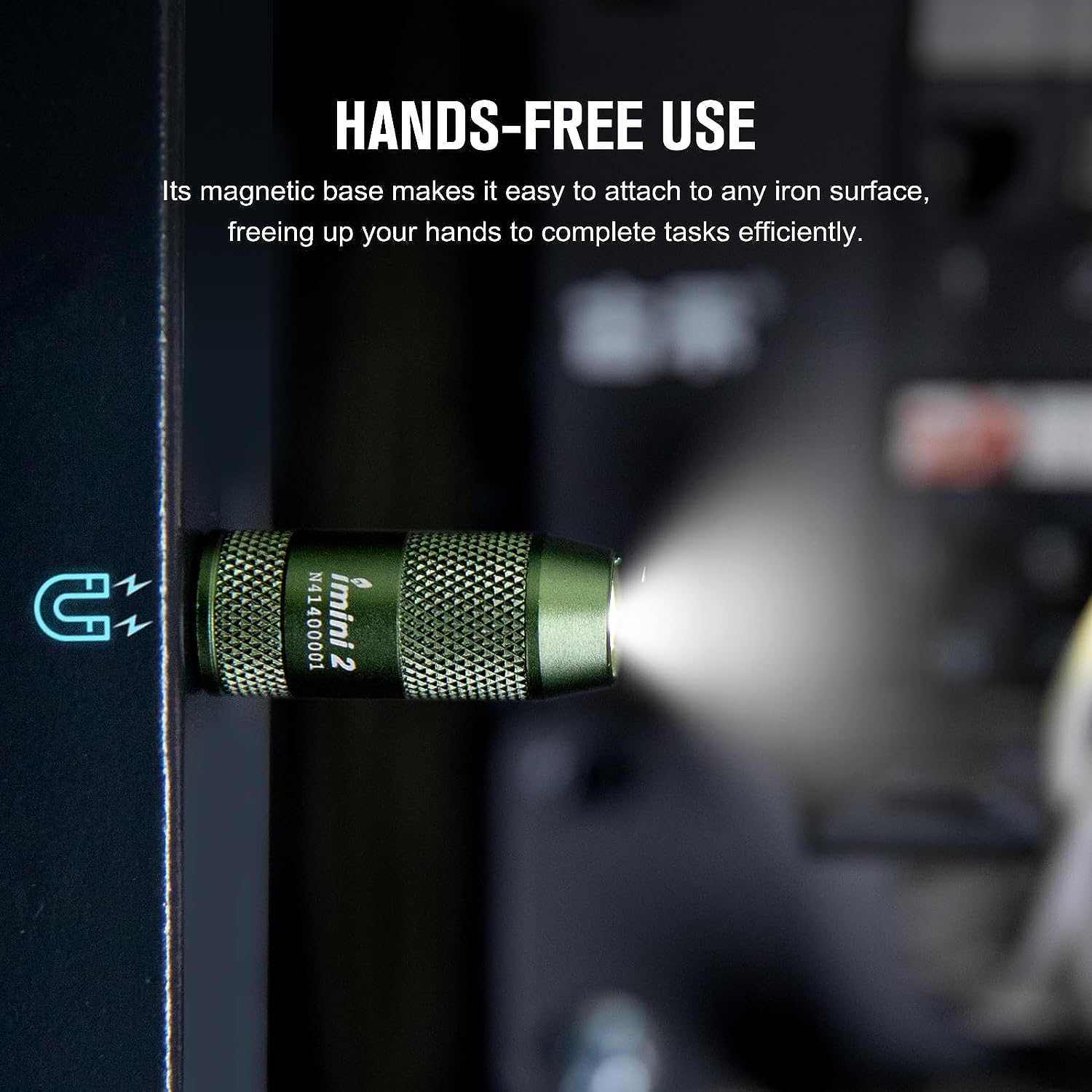 OLIGHT IMINI 2 EDC Rechargeable Keychain Flashlight, 50 Lumens Compact and Portable Mini Light, Tiny LED Keyring Lights with Built-in Battery Ideal for Everyday Carry and Emergencies (OD Green)