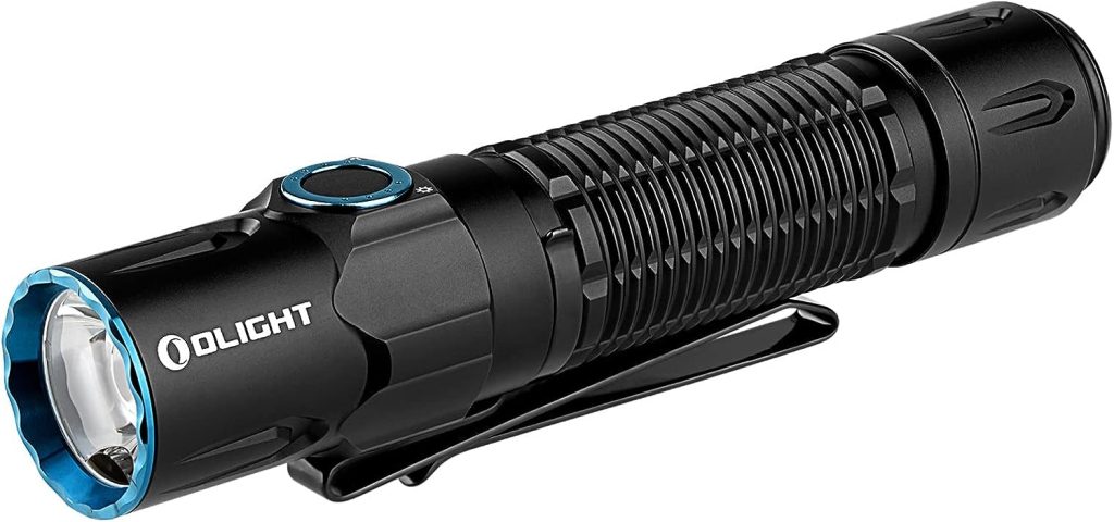 OLIGHT Warrior 3S 2300 Lumens Rechargeable Tactical Flashlight, Compact Dual-Switches LED Bright Light with Proximity Sensor, Powered by Customized Battery for Emergency, EDC and Searching (Black) OLIGHT Warrior 3S 2300 Lumens Rechargeable Tactical Flashlight, Compact Dual-Switches LED Bright Light with Proximity Sensor, Powered by Customized Battery for Emergency, EDC and Searching (Black)